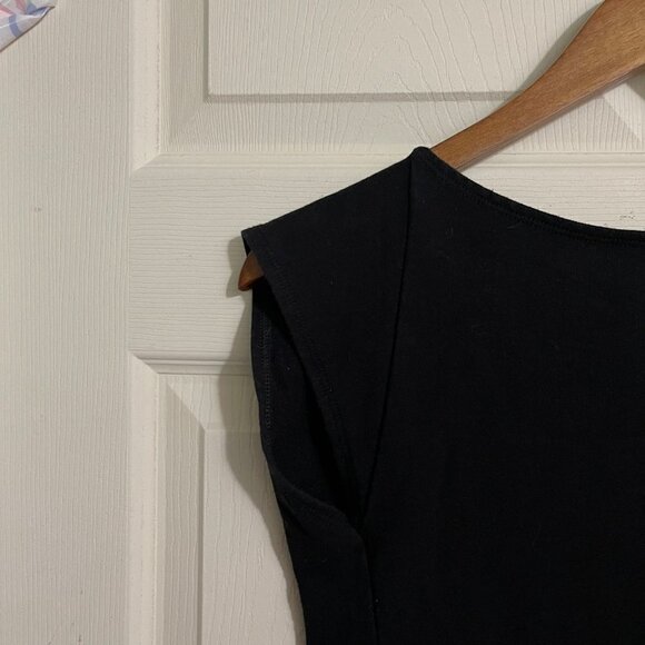 Study NY Womens Black Sleeveless Round Neck Stretch Knee Length Dress Medium - Picture 4 of 6